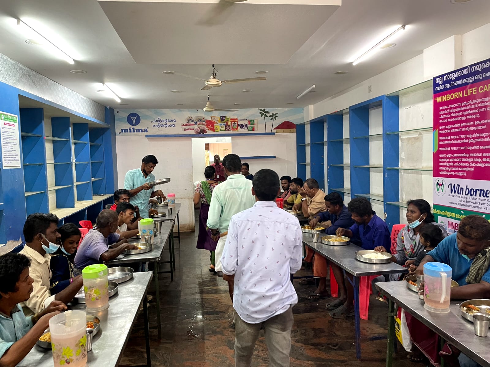 Community meal service at Winborne Life Cafe